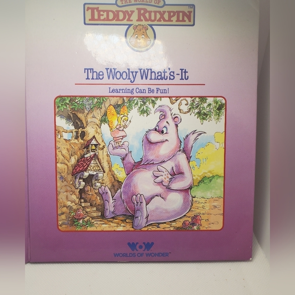 Vintage 1985 Teddy Ruxpin BOOK The Wooly What’s It Book World Of Wonders